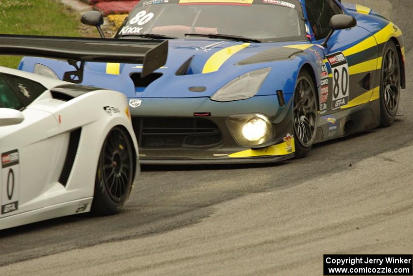 Marcelo Hahn's Lamborghini Gallardo FL2 and Dan Knox's SRT Viper GT3R