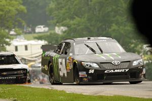 Sam Hornish, Jr.'s Toyota Camry and Brendan Gaughan's Chevy Camaro