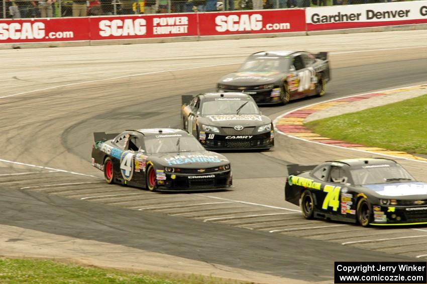 The back end of the field on the pace lap.