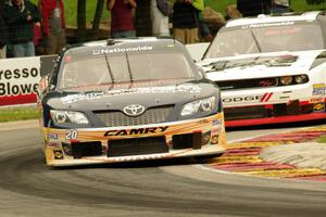 Kenny Habul's Toyota Camry and J.J. Yeley's Dodge Challenger