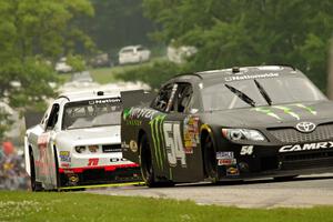 Sam Hornish, Jr.'s Toyota Camry and Tommy Joe Martins' Dodge Challenger