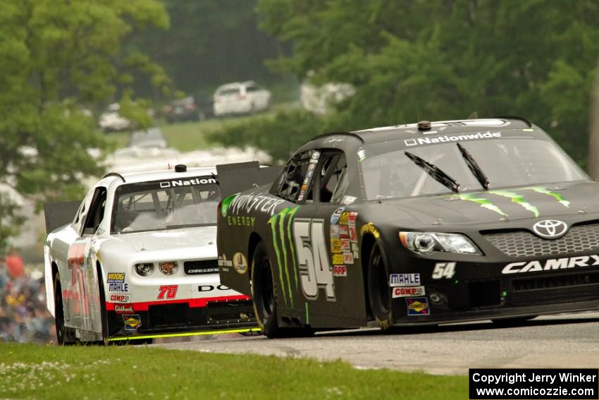 Sam Hornish, Jr.'s Toyota Camry and Tommy Joe Martins' Dodge Challenger