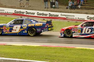 Chase Elliott's Chevy Camaro and Ryan Reed's Ford Mustang