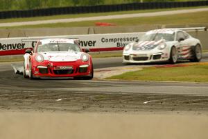 Santiago Creel's and Charlie Putman's Porsche GT3 Cup cars