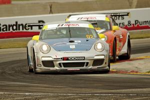 Fred Poordad's and Oscar Arroyo's Porsche GT3 Cup cars