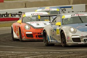 Fred Poordad's and Oscar Arroyo's Porsche GT3 Cup cars