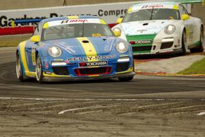 Wayne Ducote's and Steve Goldman's Porsche GT3 Cup cars