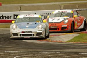 Fred Poordad's and Oscar Arroyo's Porsche GT3 Cup cars