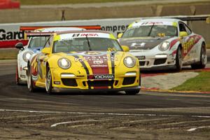 Jeff Mosing's, David Williams' and Michael Levitas' Porsche GT3 Cup cars