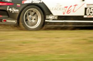 Angel Benitez, Jr.'s Porsche GT3 Cup drops wheels off at turn 8.