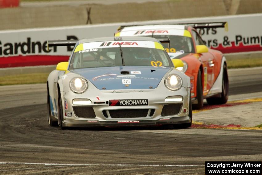 Fred Poordad's and Oscar Arroyo's Porsche GT3 Cup cars