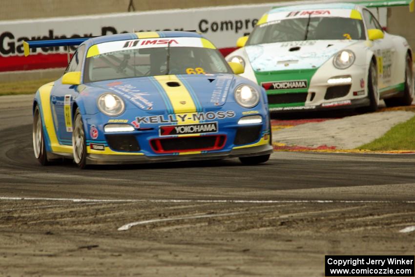 Wayne Ducote's and Steve Goldman's Porsche GT3 Cup cars