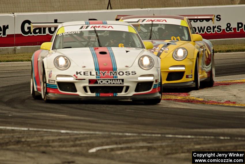 David Ducote's and Jeff Mosing's Porsche GT3 Cup cars