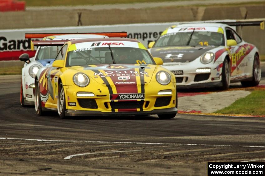 Jeff Mosing's, David Williams' and Michael Levitas' Porsche GT3 Cup cars