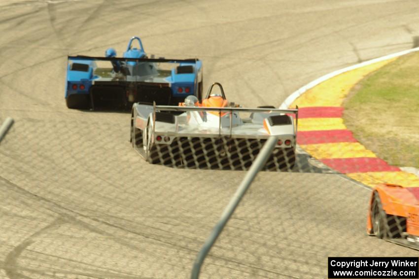 Mikhail Goikhberg leads Hayden Duerson and Christian Potolicchio, all in Panoz Élan DP-02s