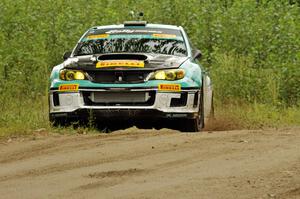 David Sterckx / Karen Jankowski Subaru WRX STi on SS3, Indian Creek.