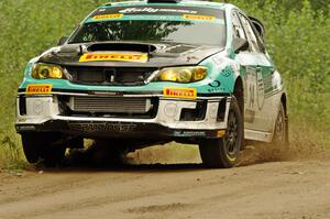 David Sterckx / Karen Jankowski Subaru WRX STi on SS3, Indian Creek.