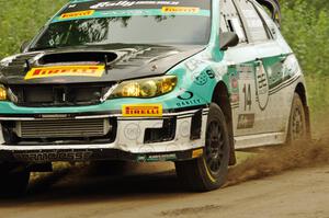 David Sterckx / Karen Jankowski Subaru WRX STi on SS3, Indian Creek.