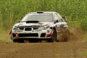 Adam Yeoman / Jordan Schulze Subaru WRX STi on SS3, Indian Creek.