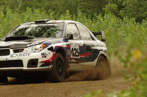 Adam Yeoman / Jordan Schulze Subaru WRX STi on SS3, Indian Creek.