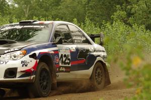 Adam Yeoman / Jordan Schulze Subaru WRX STi on SS3, Indian Creek.