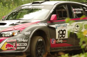 Travis Pastrana / Chrissie Beavis Subaru WRX STi on SS3, Indian Creek.