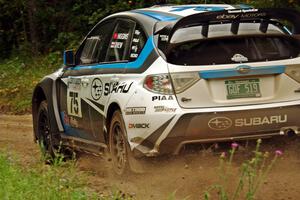 David Higgins / Craig Drew Subaru WRX STi on SS3, Indian Creek.