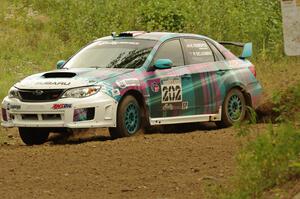 Nick Roberts / Rhianon Gelsomino Subaru WRX STi on SS3, Indian Creek.