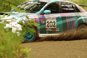 Nick Roberts / Rhianon Gelsomino Subaru WRX STi on SS3, Indian Creek.