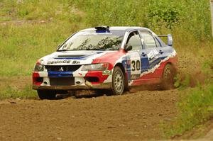 George Plsek / Alex Gelsomino Mitsubishi Lancer Evo IX on SS3, Indian Creek.