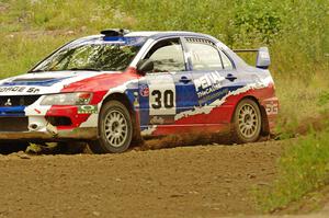 George Plsek / Alex Gelsomino Mitsubishi Lancer Evo IX on SS3, Indian Creek.