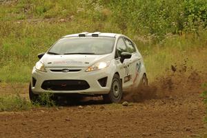 Will Hudson / Martin Brady Ford Fiesta R2 on SS3, Indian Creek.