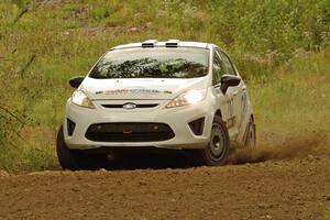 Will Hudson / Martin Brady Ford Fiesta R2 on SS3, Indian Creek.