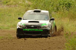 Troy Miller / Jeremy Miller Subaru WRX STi on SS3, Indian Creek.