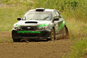 Troy Miller / Jeremy Miller Subaru WRX STi on SS3, Indian Creek.