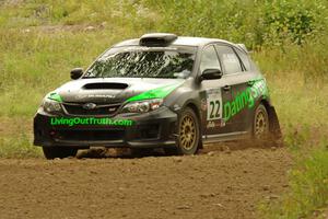 Troy Miller / Jeremy Miller Subaru WRX STi on SS3, Indian Creek.