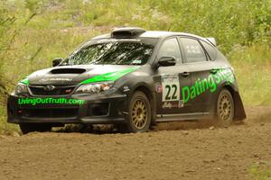 Troy Miller / Jeremy Miller Subaru WRX STi on SS3, Indian Creek.