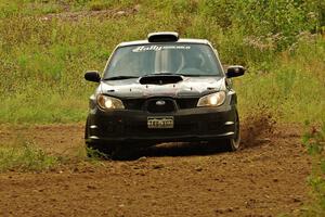 Chris O'Driscoll / Rebecca Greek Subaru WRX STi on SS3, Indian Creek.