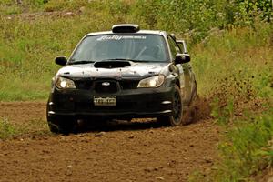 Chris O'Driscoll / Rebecca Greek Subaru WRX STi on SS3, Indian Creek.