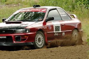 Chuck Surdyke / Kim DeMotte Subaru Impreza on SS3, Indian Creek.