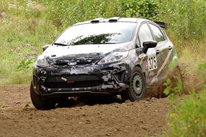 Panos Karpidas / John Hall Ford Fiesta R2 on SS3, Indian Creek.