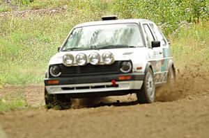 Micah Nickelson / Tyler Ptacek VW GTI on SS3, Indian Creek.