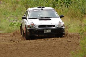 Adam Short / Alix Hakala Subaru WRX on SS3, Indian Creek.
