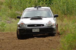 Adam Short / Alix Hakala Subaru WRX on SS3, Indian Creek.