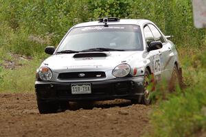 Adam Short / Alix Hakala Subaru WRX on SS3, Indian Creek.