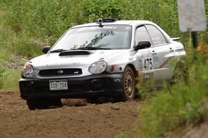 Adam Short / Alix Hakala Subaru WRX on SS3, Indian Creek.