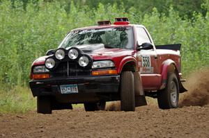 Jim Cox / Scott Parrott Chevy S-10 on SS3, Indian Creek.