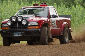 Jim Cox / Scott Parrott Chevy S-10 on SS3, Indian Creek.