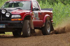 Jim Cox / Scott Parrott Chevy S-10 on SS3, Indian Creek.