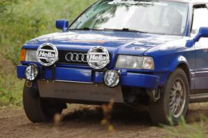 Paul Johansen / Susi Little Audi 90 Coupe Quattro on SS3, Indian Creek.